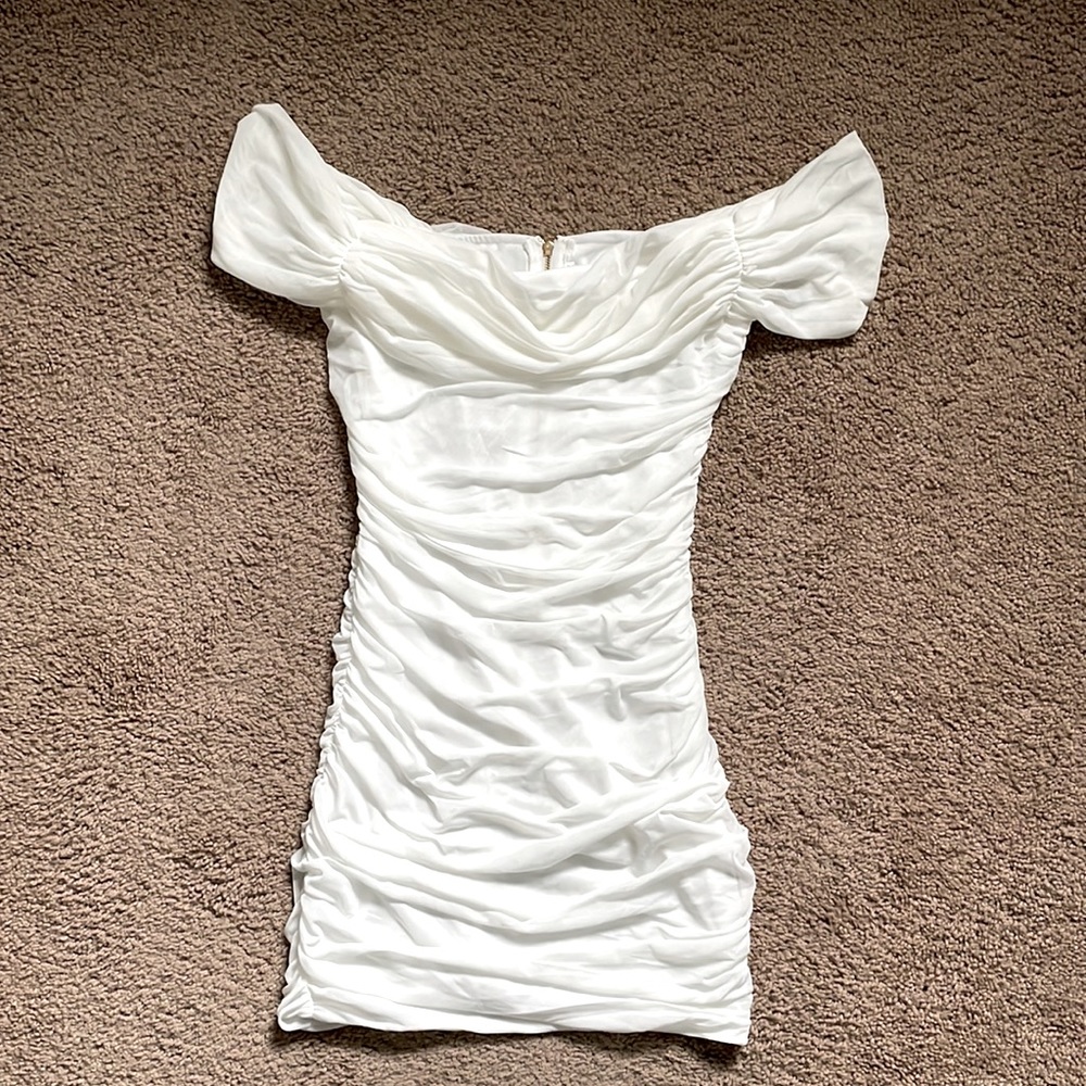SHEIN White off the shoulder dress